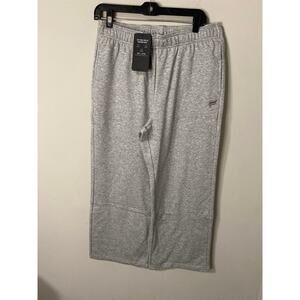 New Fabletics Women's Cozy Fleece Wide Leg Sweatpants, Grey Size Large Short